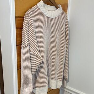 Aerie Oversized Striped Knit Sweater